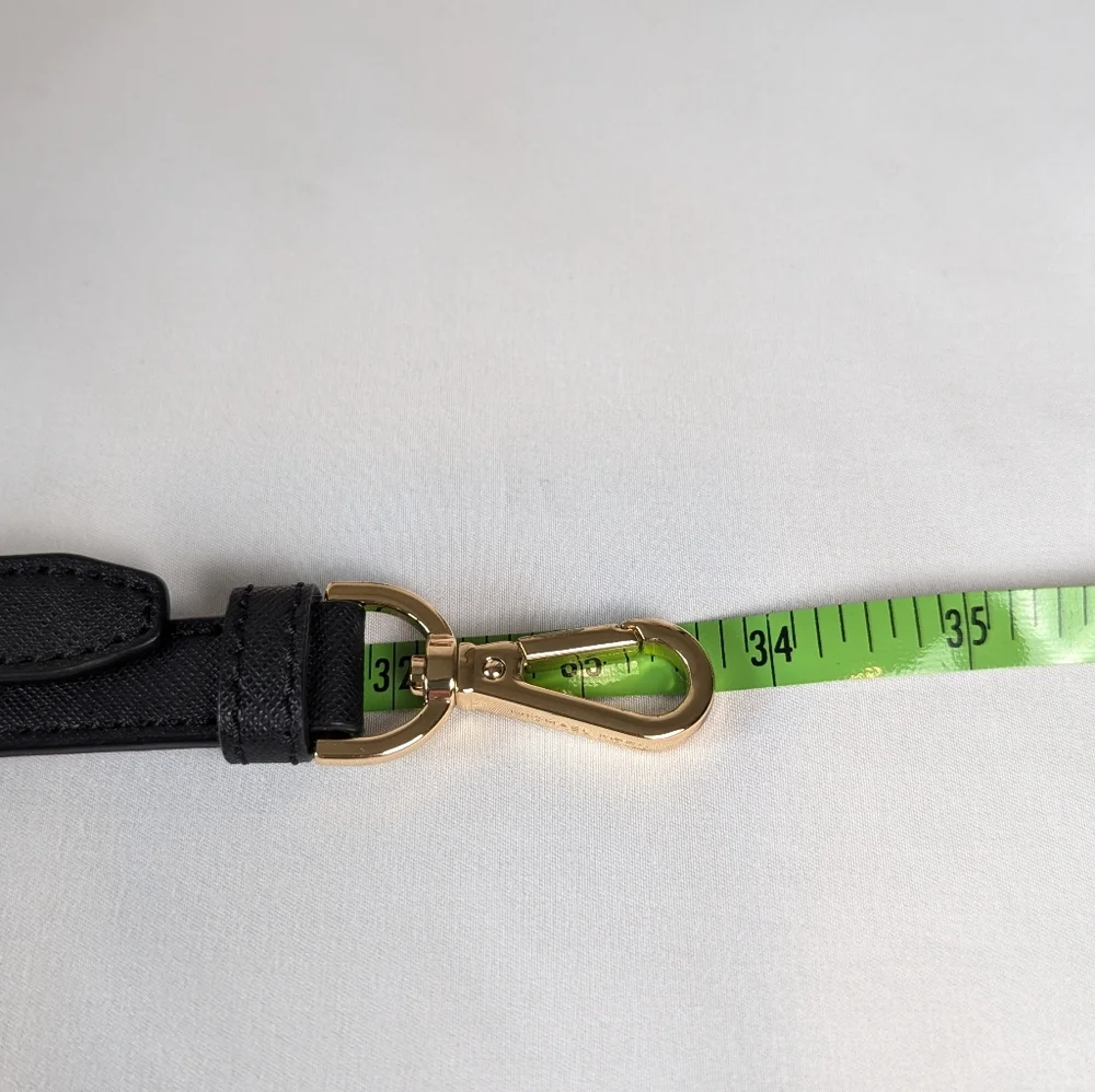 Michael Kors Essex Satchel Black Saffiano Leather Laptop Bag Briefcase Crossbody - Picture 10 of 16